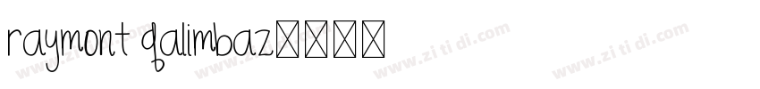 raymont qalimbaz字体转换